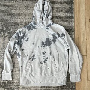 Nike Men's Tie-Dye Hoodie in Gray and Black